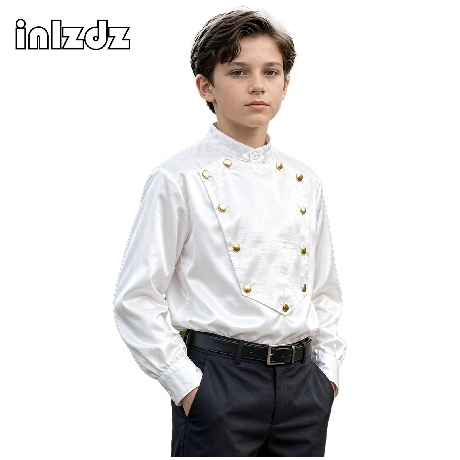 Tops - Kemeja Satin Bergaya Abad Pertengahan dan