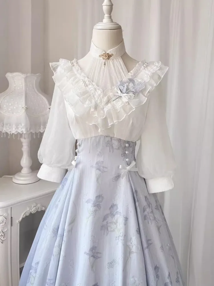 Gaun Midi Floral Vintage Pranc - French Vintage Floral Midi Dress ulasan dan harga