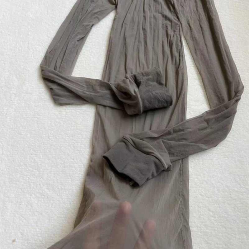 Bodystocking Transparan Halus  - Sexy Mesh Sheer Bodycon Dress ulasan dan harga